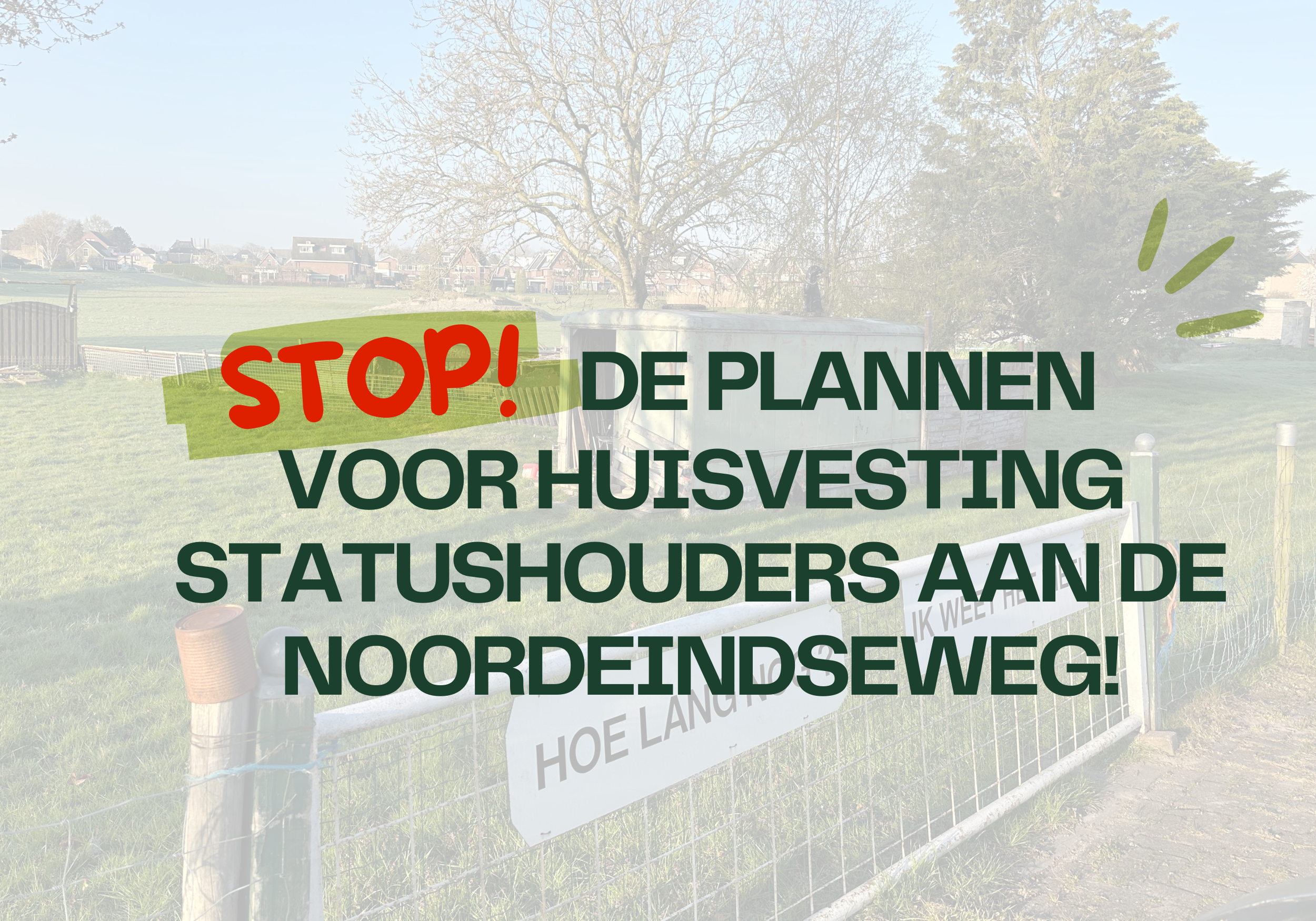 Plannen niet van tafel en verslag ledenvergadering - financiële steun nodig!